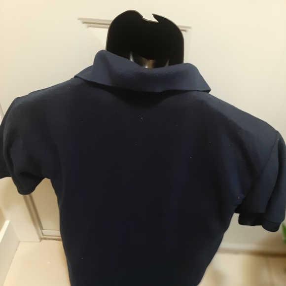 Lacoste Men slimfit short sleeve Tops shirts _ Tshirt Dark blue  size L - Picture 4 of 5